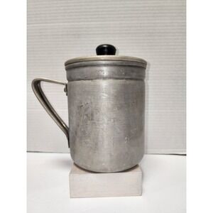 Vintage Aluminum Stovetop Camping Military Coffee‎ Percolator
